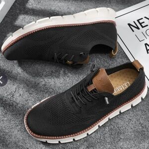 Leisure Breeze Men’s Black Sneakers NWT